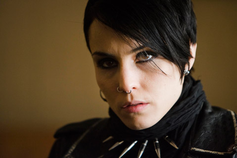 Noomi Rapace is Lisbeth Salander, The Girl with the Dragon Tattoo in the 