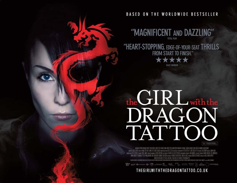 The Girl with the Dragon Tattoo – I loved the original Swedish poster for 